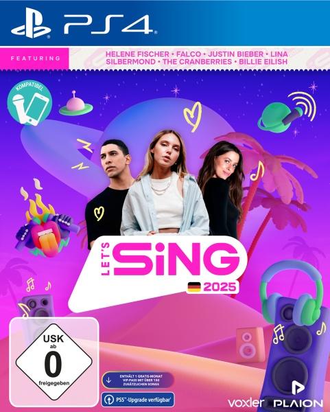 Actual product image Plaion Let's Sing 2025 German Version (PS4, DE)