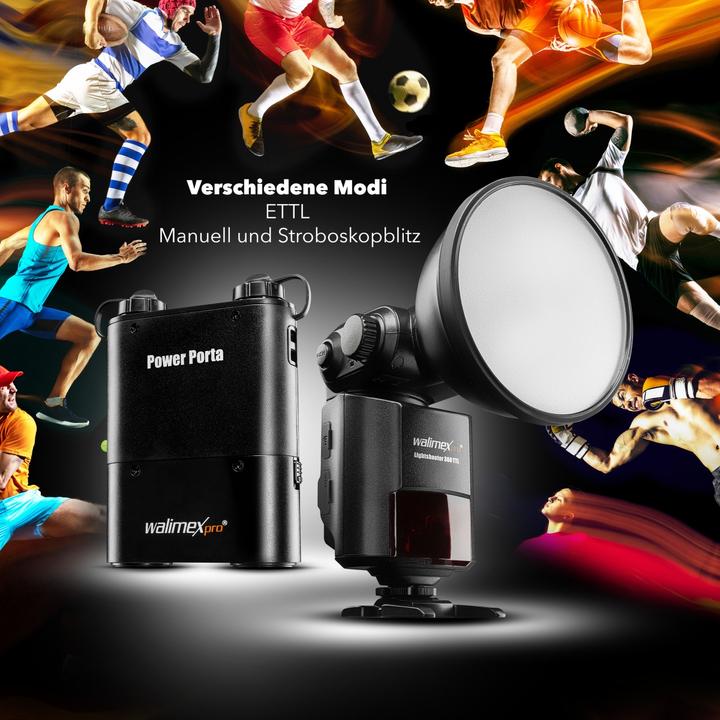 Produktbild Walimex Light Shooter 360 TTL Canon + Power Porta (Aufsteckblitz, Canon)