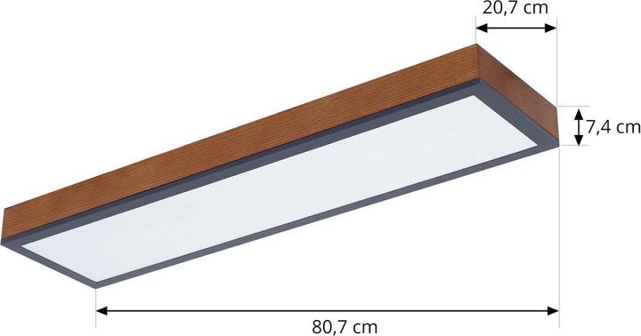 Produktbild Lindby Laviona LED-Deckenlampe mit CCT, 80 cm (2800 lm)