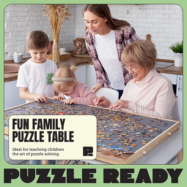 Actual product image Puzzle Ready Puzzle board with colourful drawers (1500 pieces)