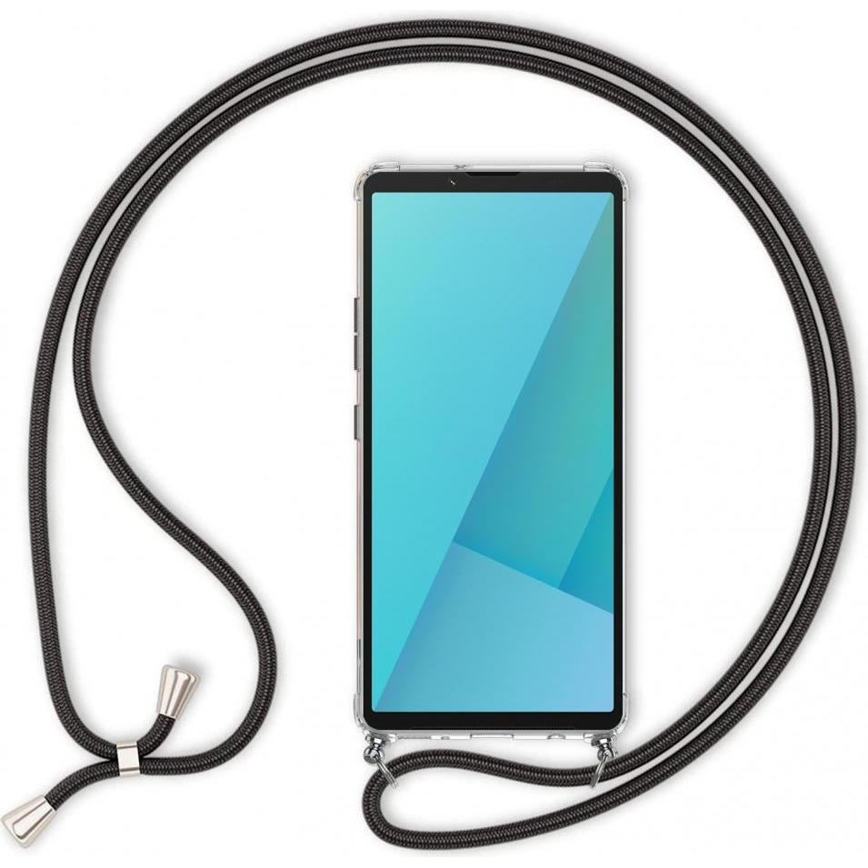 Screenguard Sony Xperia 10 VII Loopster Necklace Hülle, Cordino per smartphone, Trasparente