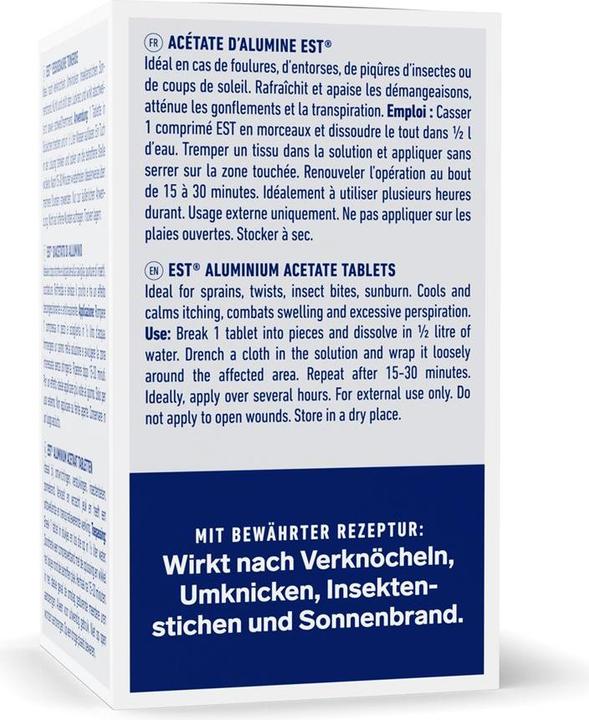 Nährwerte und Zutaten Rösch & Handel Essigsaure Tonerde Tabl (5x)