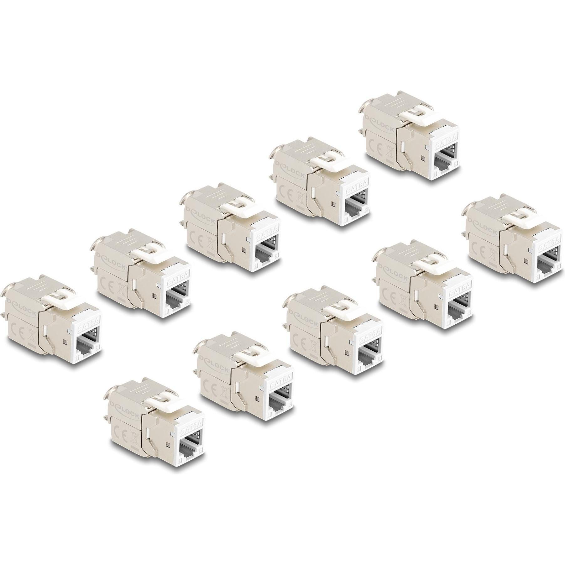 Thumbnail - Delock Keystone Modul RJ45 Buchse zu LSA Cat.6A werkzeugfrei (Keystone Modul), Netzwerk Zubehör