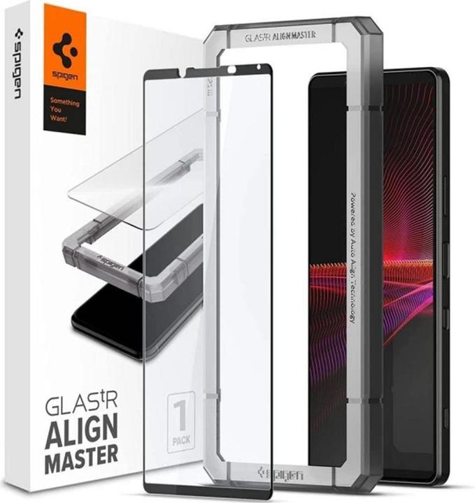 Productafbeelding Spigen Gehard Alm Glas Fc Sony Xperia 1 Iii Zwart (1 Stuk)
