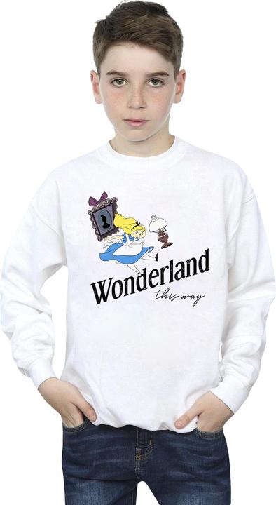 Actual product image Disney Boys Alice In Wonderland This Way Sweatshirt (152, 158)