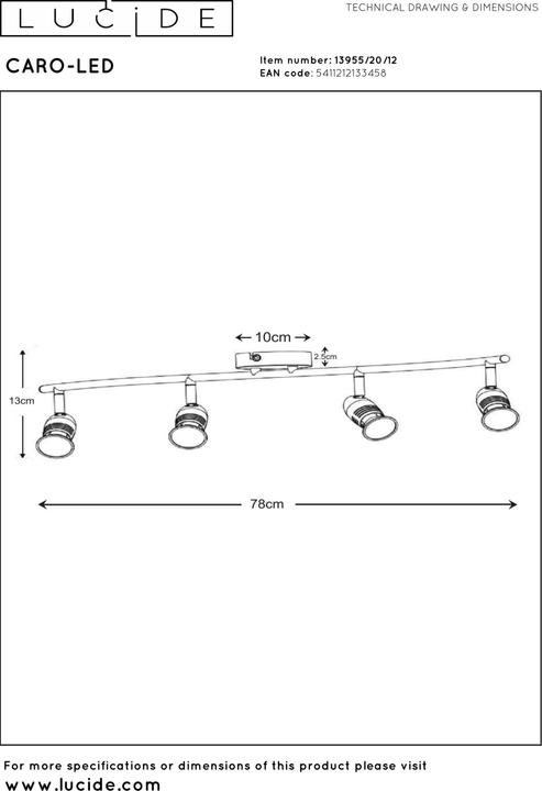 Produktbild Lucide Carpo (350 lm, GU10)