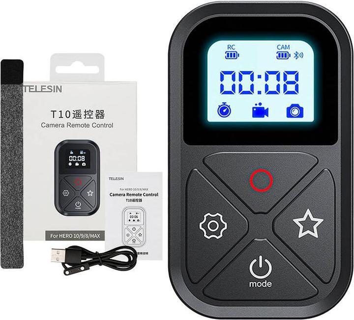 Image du produit Telesin Télécommande pour GoPro (GP-RMT-T10) (Hero 10, Héros 8, Héros 9)