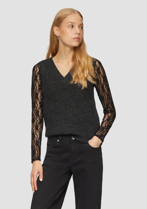 Actual product image S.Oliver Strickpullover Schmaler Rippstrick-Pullunder (XL)