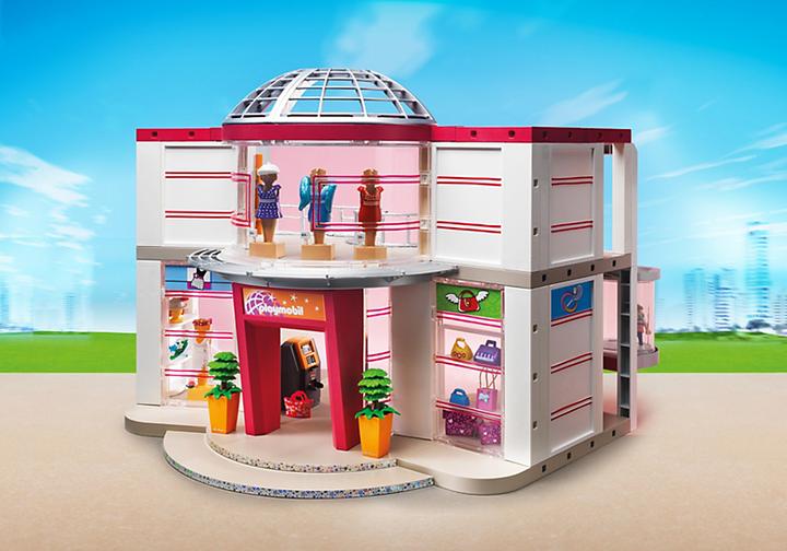 Produktbild Playmobil Shopping-Center mit Einrichtung (5485, Playmobil City Life)
