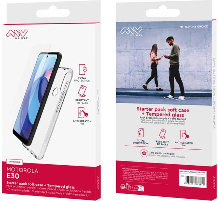 Produktbild My Way Starter Pack Coque Souple Verre Trempe Motorola E30 (Motorola E30)