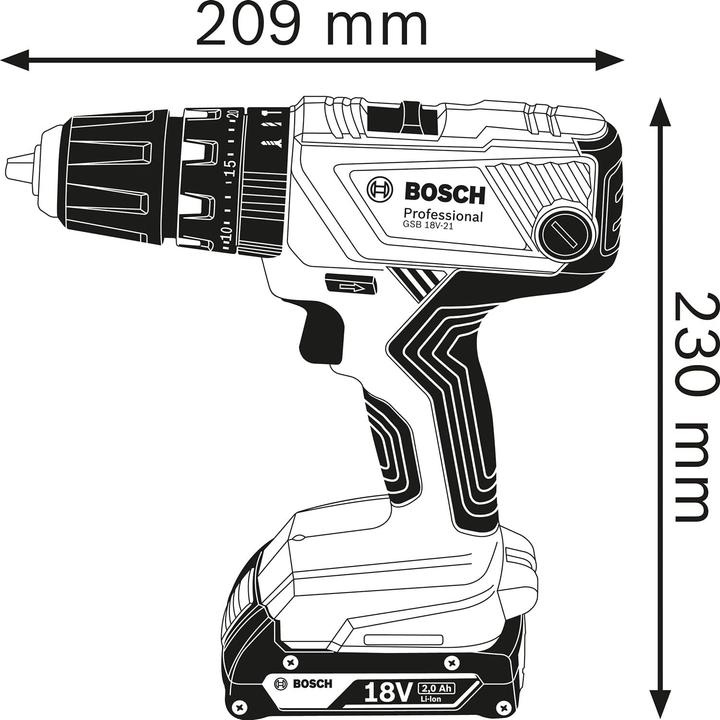 Produktbild Bosch Professional GSB 18V-21