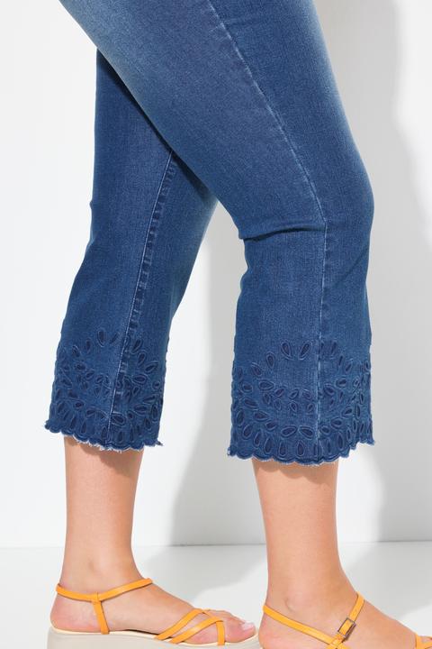 Produktbild Ulla Popken 7/8-Jeans Marie, Stickerei, Schlaghose, ausgestellt (60)