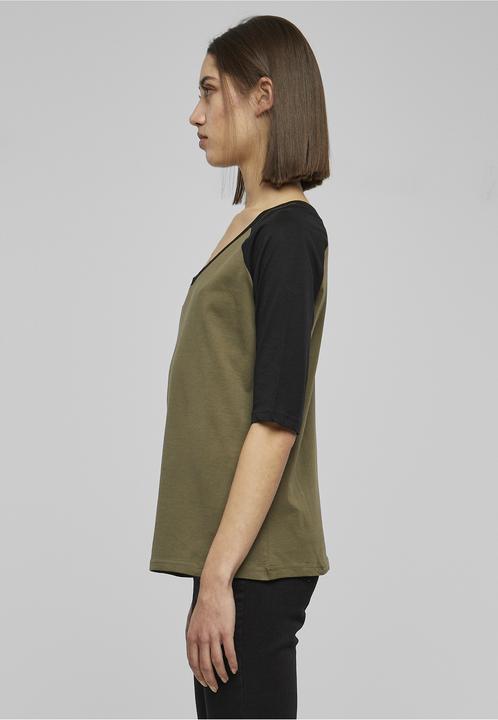 Actual product image Urban Classics Ladies 3/4 Contrast Raglan Tee (4XL)