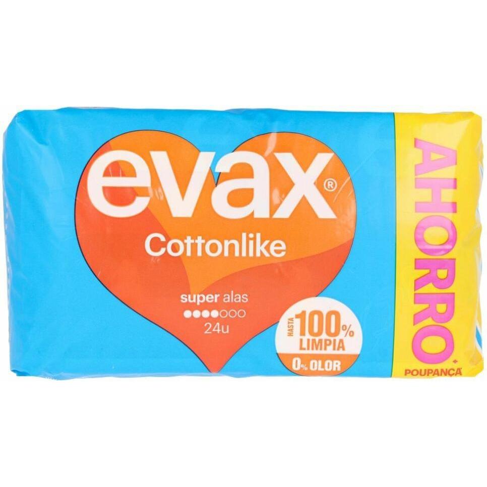 Thumbnail - Evax, Intimpflege, COTTONLIKE compresas super alas 24 u