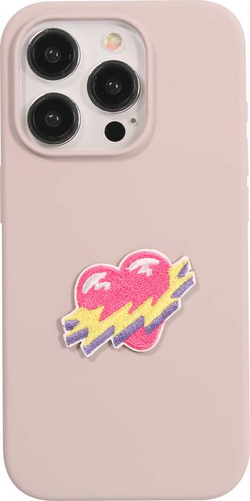 Image du produit PhoneLook Autocollant sticker pour téléphone/tablette/ordinateur brodé en 3D Flashing heart