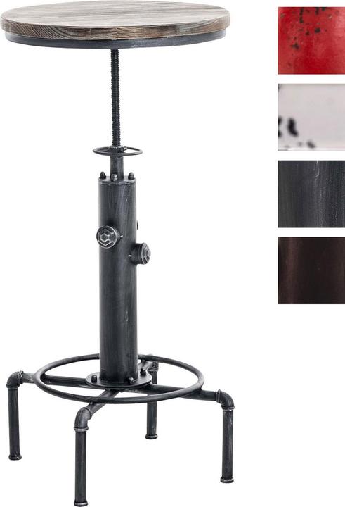 Immagine prodotto CLP Tavolo da bar Lumos, legno, argento antico