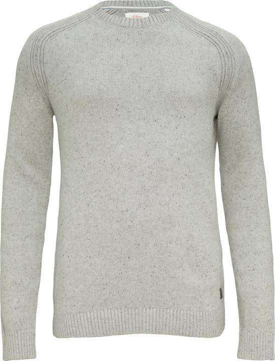 Produktbild S.Oliver Strickpullover Crew-Neck-Pullover mit Farbeffekt (XXL)