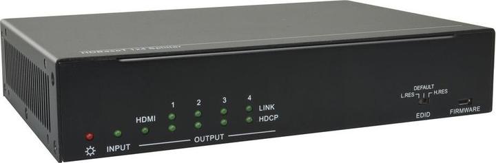 Actual product image Vivolink HDBT splitter 1x4 with loop