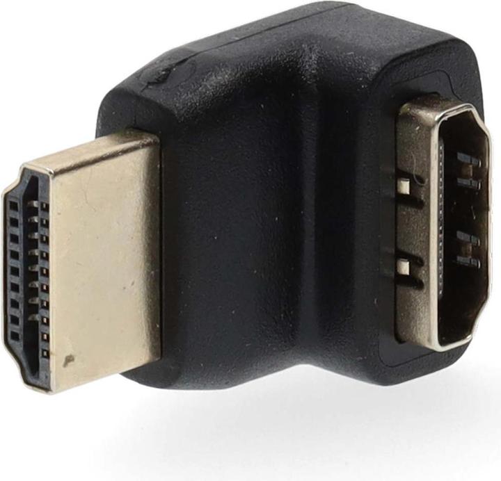 Actual product image Nedis HDMI angle adapter, HDMI male / HDMI female (HDMI, 8 cm)
