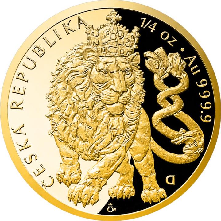 Czech Mint Gold Tschechischer Löwe 1/4 oz - PP - 2026 (inkl. Etui und COA) (1.00, 2026)