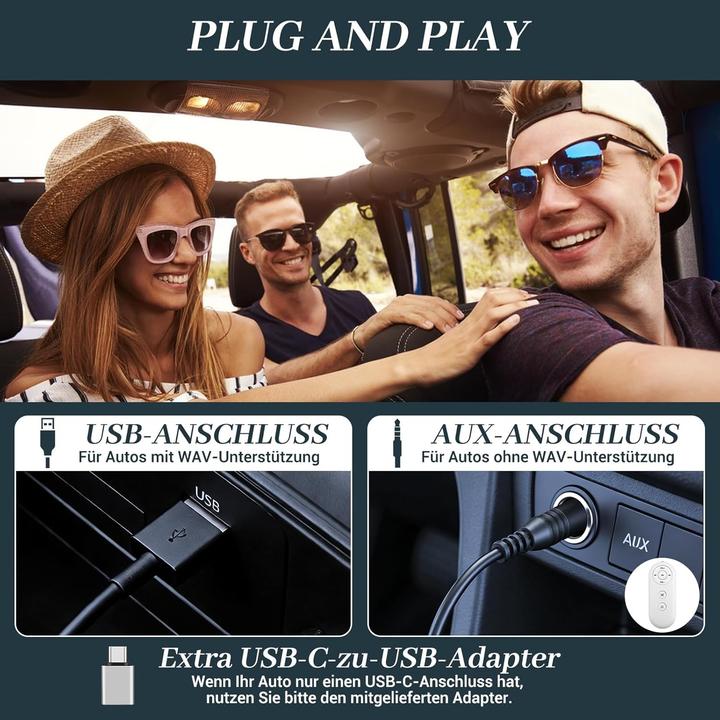 Image du produit Dislind Externer Auto CD-Player mit USB/AUX-Anschluss