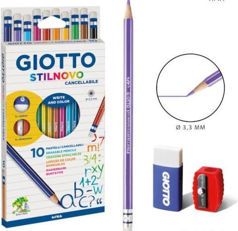 Immagine prodotto Giotto Matita colorata Stilnovo cancellabile 10s (10x)