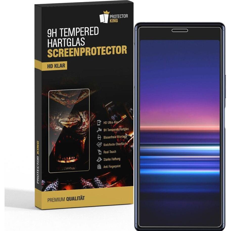 Thumbnail - Protectorking 4x echtes Tempered 9H Panzerhartglas 3D KLAR (4 Stück, Sony Xperia 10 II), Smartphone Schutzfolie, Transpa...