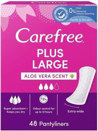 Produktbild Carefree Plus Large Panty Liners Aloe 48Pcs. (48 x)