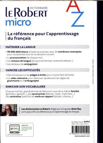 Actual product image Le Robert micro (French, Collectif, 2018)