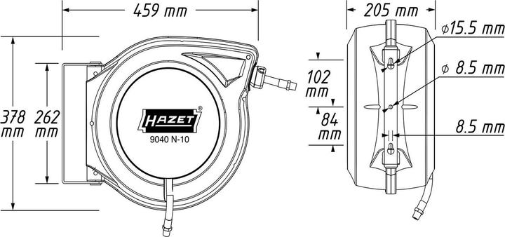Actual product image HAZET Hose reel 9040N-10