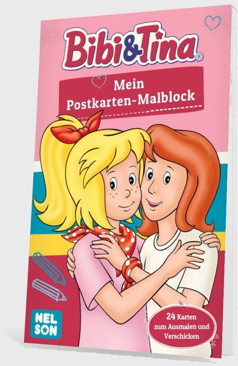 Actual product image Bibi & Tina: My postcard colouring pad