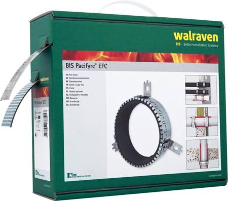 Image du produit Walraven EFC Multi Brandkrave til isolerede og uisolerede (brandbare) rør. Boks med 10m brandtape, 3m stålbån