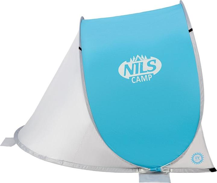 Actual product image Nils Collapsible Beach Tent NC3173 blue-grey (beach tent, 1.85 kg)