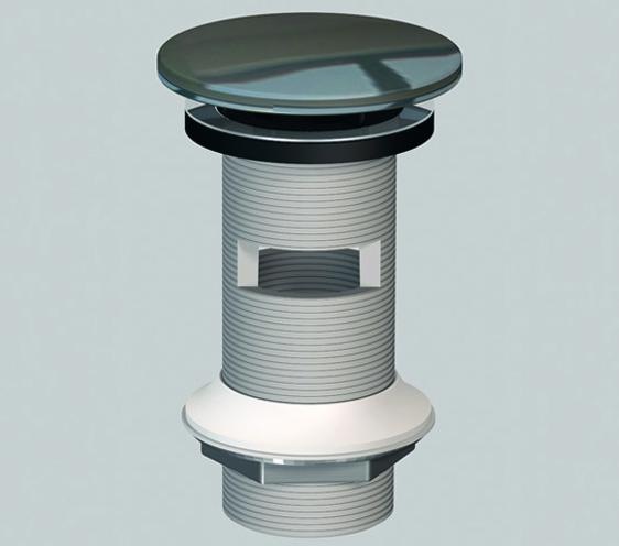 Actual product image Alape stem valve VT.5, W: 74mm, H: 106 mm, D: 74 mm, Ã¸ 1 1/4 for basins with overflow, 8320000