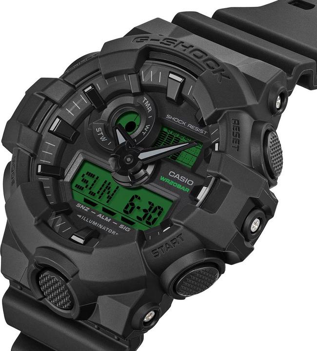 Image du produit Casio GA-700BEG-1AER (Chronographe, Horloge analogique, Horloge numérique, 53 mm)