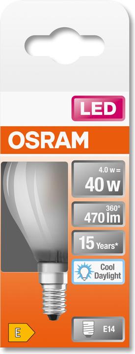 Produktbild Osram Led Retrofit Classic P (E14, 4 W, 470 lm, 1 x, E)