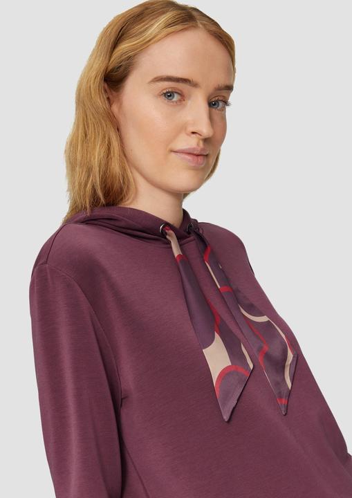 Immagine prodotto S.Oliver Sweatshirt Sweatshirt mit Satinfutter in der Kapuze (48)