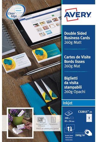 Actual product image Avery Premium Business Cards (260 g/m², 200 x, A4)