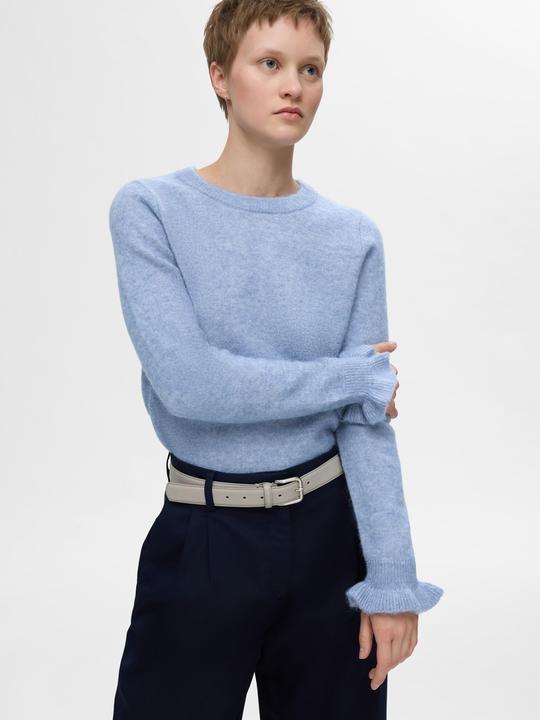 Produktbild Selected Femme Rüschenärmel Strickpullover (XS)