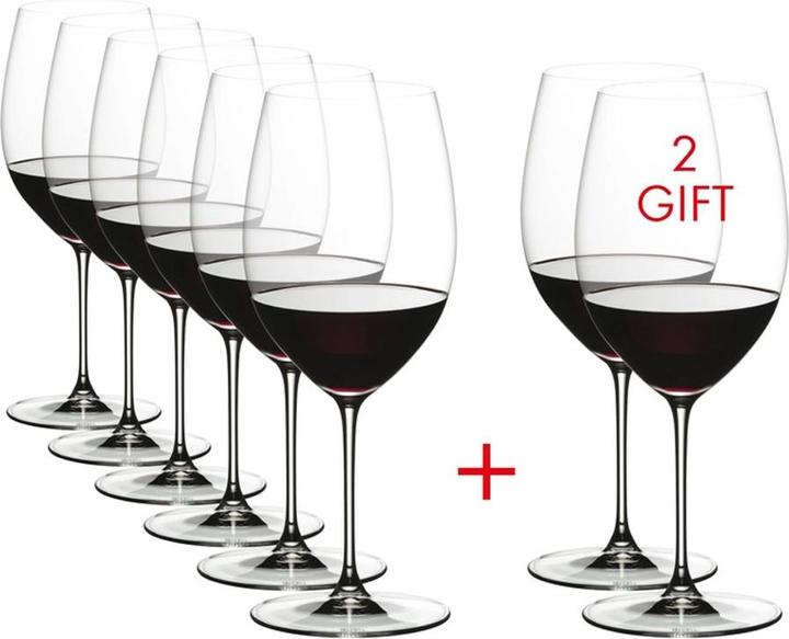 Image du produit Riedel VERITAS Set de 8 Cabernet / (70.90 cl, 8 Verres, Verres à vin rouge)