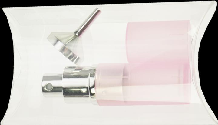 Produktbild Taschenzerstäuber transparent rosa für 8 ml + Trichter silber in Geschenkpackung (8 ml)