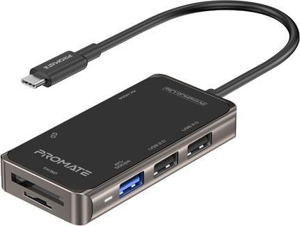 ProMate PrimeHub-Lite USB-C Multimedia Hub / 4K HDMI / USB3.0 / SD / PD (USB-C, 7 Ports)
