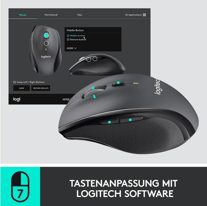 Productafbeelding Logitech Marathon M705 (Draadloze)