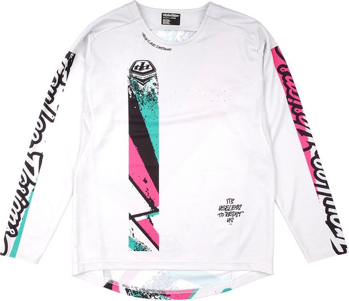 Actual product image Troy Lee Designs Sprint Jersey, Full Pull, chalk, youth L (L)