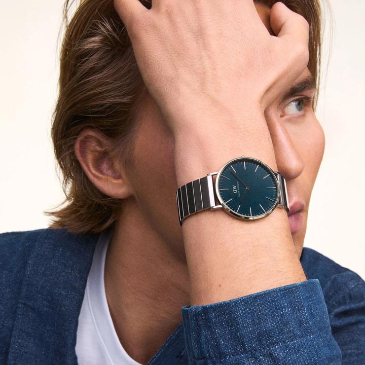 Produktbild Daniel Wellington Iconic Automatic 40 Link S White DW00100754 (Analoguhr, 40 mm)