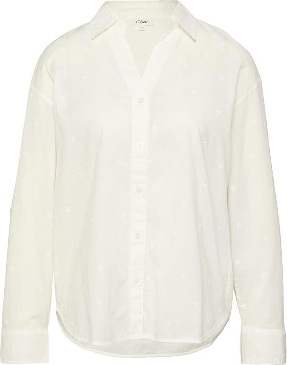 Immagine prodotto s.Oliver Bluse Bestickte Baumwollbluse mit Turn-up (44)