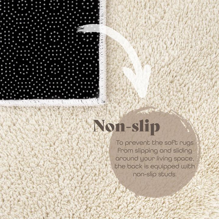 Produktbild TT Home Wohnzimmer Kurzflor Einfarbig Modernes Design Waschbar (220 x 160 cm)