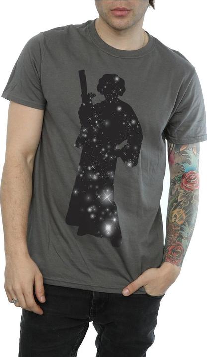Actual product image Star Wars Mens Princess Leia Stars T-Shirt (M)