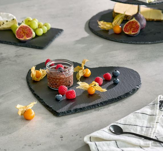 Actual product image Zeller Present Servierplatte Schiefer 30x30 cm