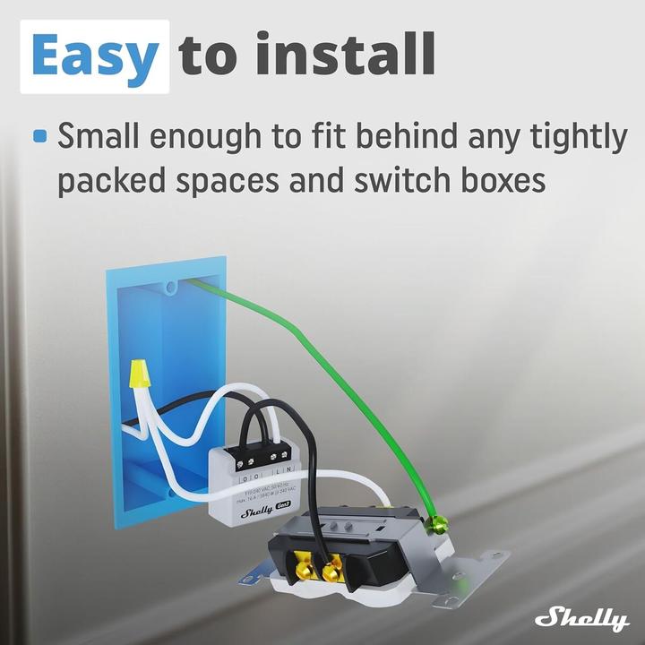 Image du produit Shelly PM Mini Gen3 (Actionneur de commutation)